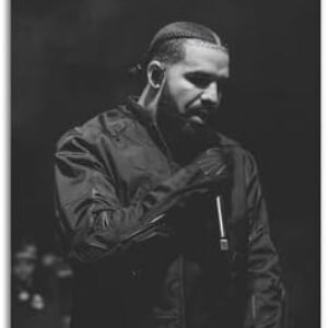 FORINC Drake Signed Limited Posters Music Poster Poster Art Decor Painting Aesthetic Wall Art Canvas for Bedroom Decor 16x24inch(40x60cm) Style