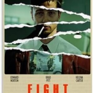 CONTIA Fight Club Movie Poster Canvas Art Poster And Wall Art Picture Print Modern Family Bedroom Decor Posters12x18inch(30x45cm) Unframe-style