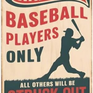 Baseball Room Decor Sign for Boys – Cool Baseball gifts for boys 8-12, Perfect as Baseball Decorations, Bedroom, Posters, Accessories, and Sports Memorabilia, Fun Baseball Stuff for Players by Opix Design, Baseball