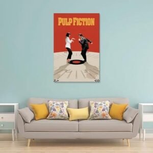 WYFDMNN Classic Movie Pulp Fiction Canvas Poster for Room Aesthetic Canvas Wall Art for Teens Room Decor 12x18inch(30x45cm), Unframe-style-6