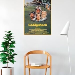BUY ART FOR LESS Officially Licensed Caddyshack 1980 Art Poster – 36 x 24 Inch – Decorative Print – Poster Paper – Ready to Frame