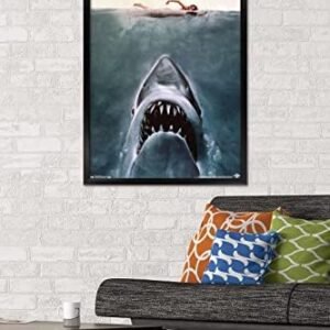 Trends International Jaws – One Sheet Wall Poster, 22.375″ x 34″, Black Framed Version