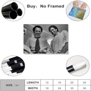 Funny Bathroom Movie Posters Wall Art Vintage Black and White Humor Bathroom Comedy Decor Canvas Prints Art The Toilets Poster 90s Film Room Home Decor 8x12inch Unframed