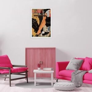 Dcvjiy Trendy Retro Fleabag Colorful Poster Funny I Love You Is Will Pass Canvas Wall Art Funky Bar Cart Decor Aesthetic Prints Painting White Cheers Cocktail Wall Decor 12x16in Unframed