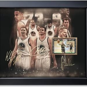 sufenvera Basketball Golden State Warriors 2015-16 Framed Photo Gifts,Signed Golden State Warriors Memorabilia Film Display Poster 10×8 Inches