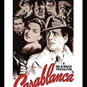 buyartforless Framed Casablanca Bogart Bergman Henreid Romantic Movie poster, 24.00″ x 36.00″, Multicolor