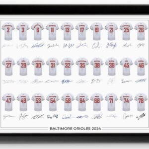 Ava Dylan Baltimore Orioles Autographed Team Poster – Signed 2024 Roster