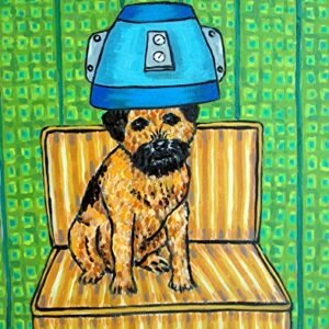 border terrier animal salon decor dog art shop 8×10 signed art print gift pet animal lover decor