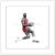 Trends International Gallery Pops Michael Jordan – Iconic Jordan Wall Art Wall Poster, 12″ x 12″, White Frame Version