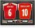 Tony Adams & Dennis Bergkamp Signed Arsenal Football Shirts. Dual Frame