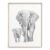 Baby Elephant and Mom Wall Art Print | Grey Watercolor Painting for Gender Neutral Nursery Decor – UNFRAMED, Signed by Artist (8×10 inches)