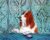 Basset Hound dog at the Martini Bar signed art Print